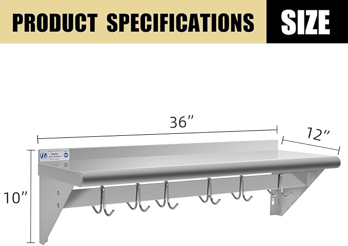Hally Stainless Steel Shelf - Image 3