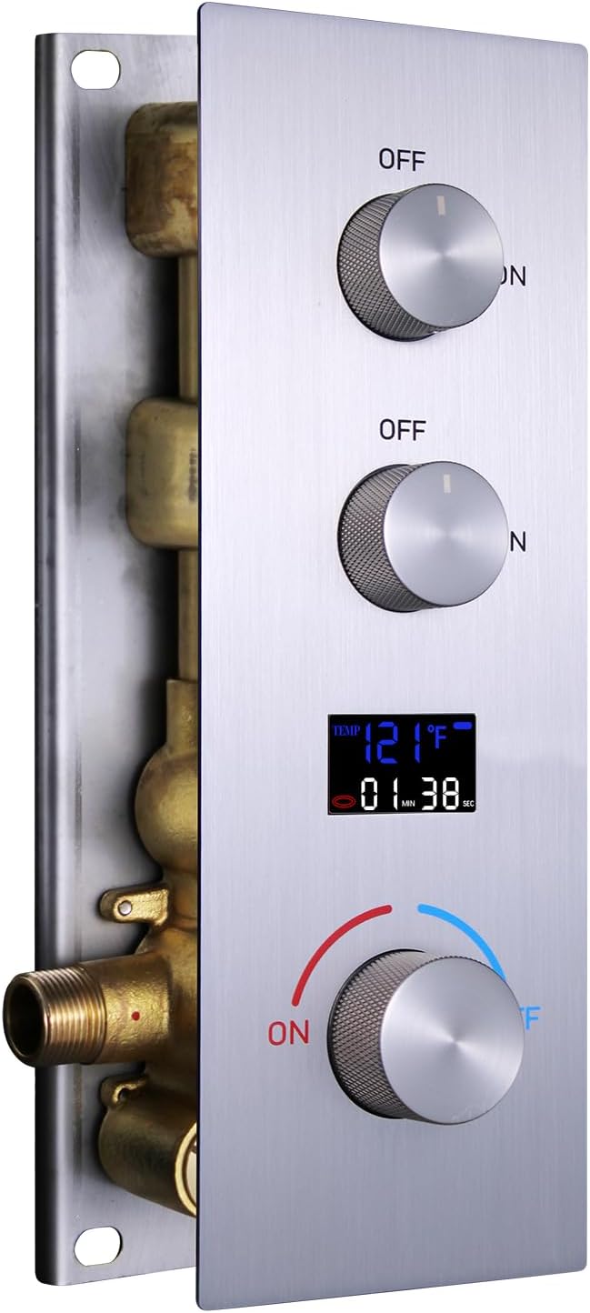 AYIVG Shower Diverter Valve Wall Mount 2 Function Solid Brass Pressure Balance by ToMakeYourBathroomExtraord
