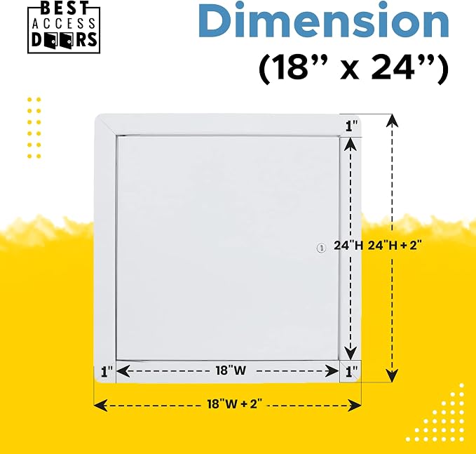 Best 18" x 24" Universal Access Panel – Flush Steel Door - Image 3
