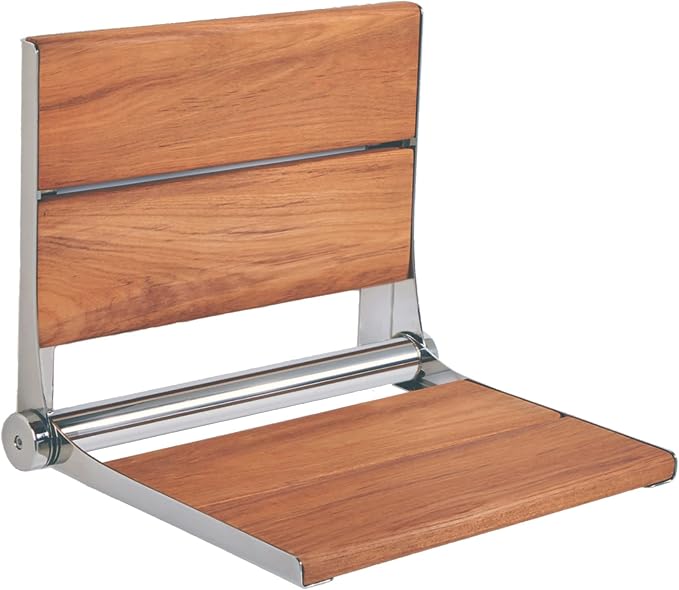 Teak Shower Seat by Grab+Bar+Specialists