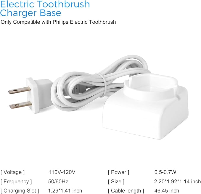 Charger Base Compatible with Philips Sonicare Electric Toothbrush HX5100/C - Image 2