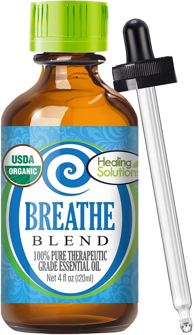 Healing Solutions Breathe Essential Oil Blend - 4 oz Organic by HealingSolutions