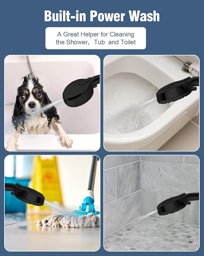 Filtered Shower Head with Handheld Oil Rubbed Bronze, BOWGER 6 Modes High - Image 5