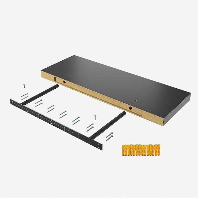 Floating Shelf, 24 in W x 12.75 in D x 2 in H Wooden Floating Wall Shelf - Image 7