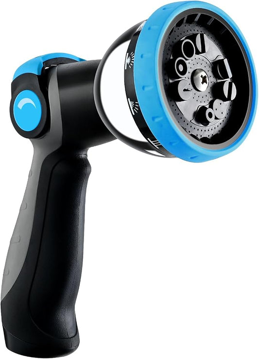 Garden Hose Nozzle, Heavy-Duty Water Hose Sprayer Nozzle by Relhost
