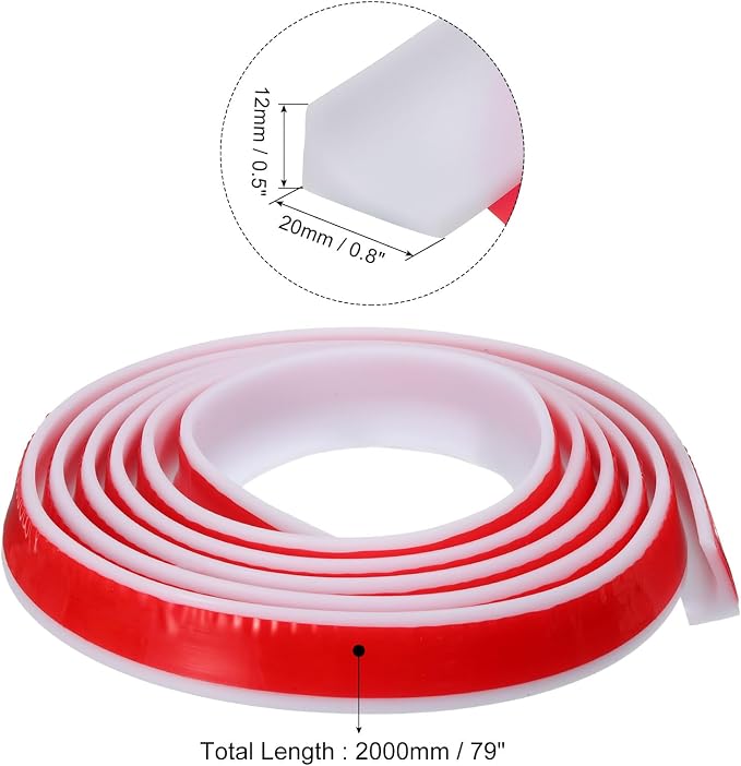 uxcell 78 Inch Collapsible Shower Barrier Stopper Water Splash Guard Blocker - Image 2