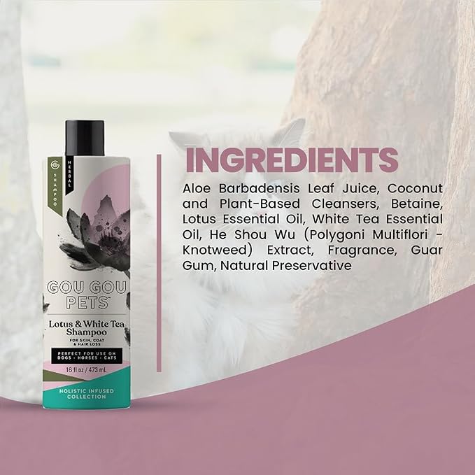 Holistic Natural Derived Lotus and White Tea Pet Shampoo: Veterinarian - Image 10