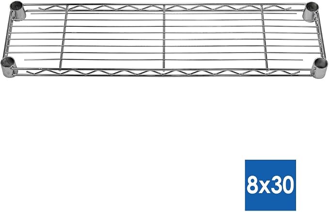 Shelving Inc. 8"d x 30"w x 84"h Chrome Wire Shelving - Image 2