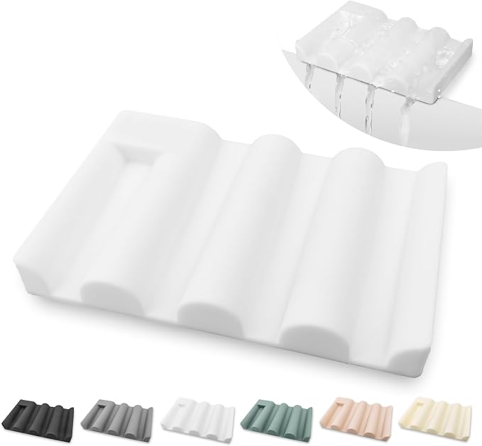 Soap Dish for Shower, Bathroom & Kitchen – Non-Slip, Self-Draining Design to by MrBulloc