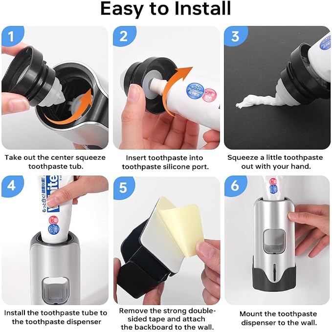 Automatic Toothpaste Dispenser Wall Mounted - Image 5