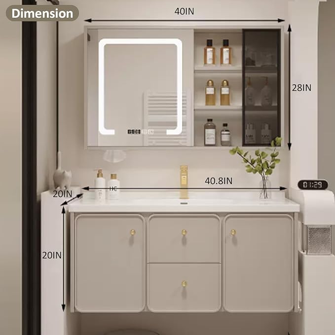 Bathroom Vanity - 40IN Luxurious Bathroom Vanity - Image 2