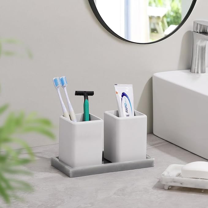 Luxspire Toothbrush Holders 2 Pack, Fast Drying Toothbrush Holders - Image 2