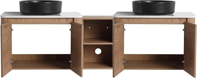 Malwee 72" Floating Bathroom Vanity - Image 8