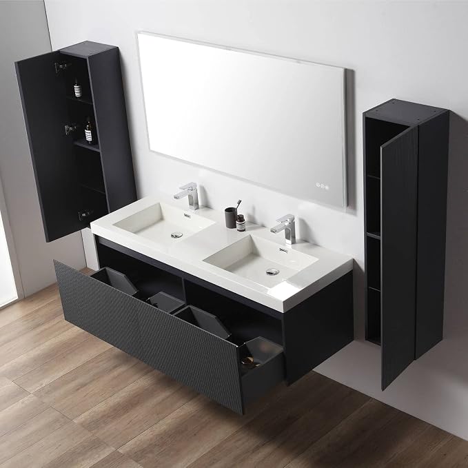 Blossom 60 Inch Double Sink Bathroom Vanity - Image 4