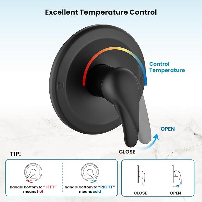 gotonovo Dual 2 in 1 Shower Head Kit High Pressure Combo System Shower Faucet 6 - Image 8