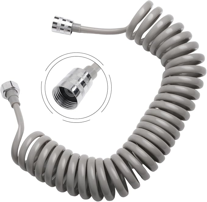 Spring Flexible Shower Hose, Bathroom Spiral Flexible Telescopic Shower Hose - Image 3