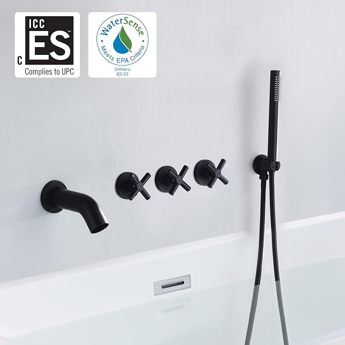 SUMERAIN Wall Mount Bathtub Faucet - Image 2