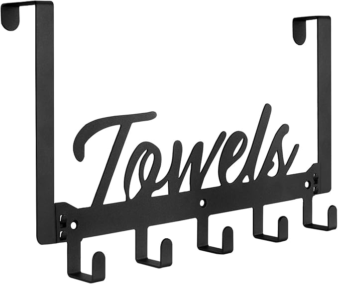 Over The Door Hooks, Towel Rack Towel Hooks by Azmoncy