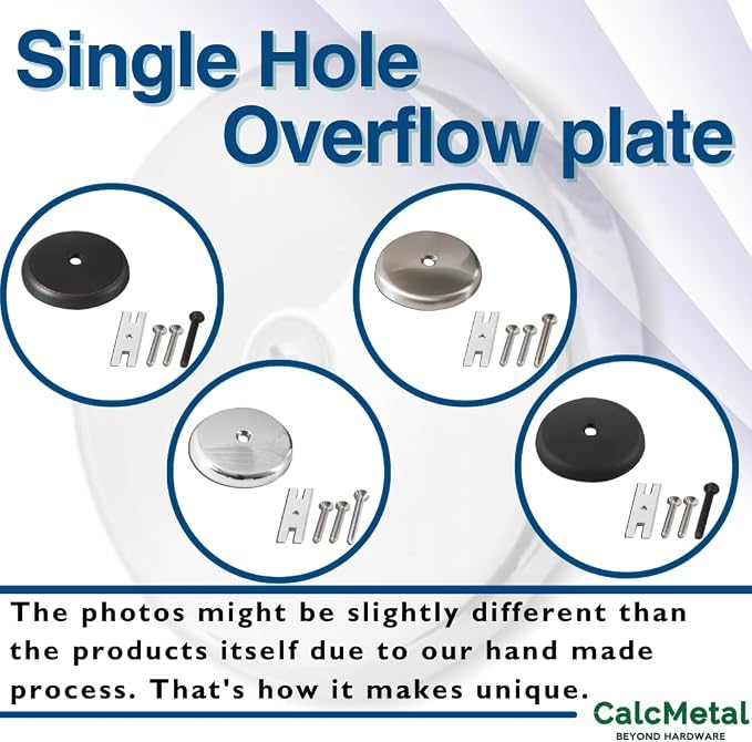 Single Hole Bathtub Drain Overflow Plate - Image 5