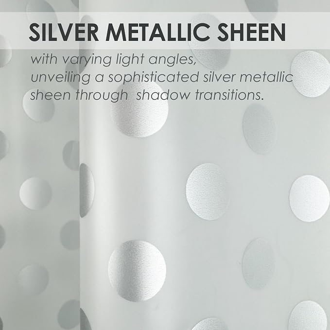 Plastic Shower Curtain Liner, Waterproof Printed PEVA Shower Curtain - Image 3