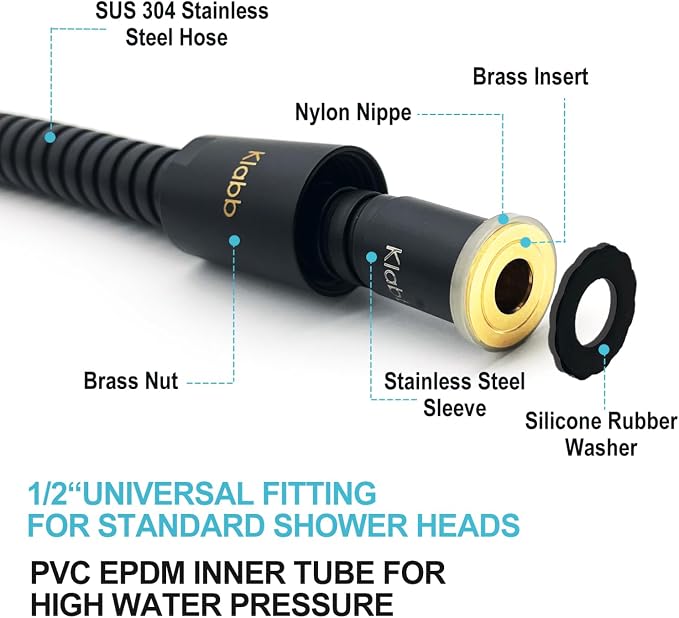 Klabb Portable Shower Hose - Image 3