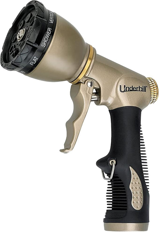 Underhill Pattern Master Gold Series Garden Water Hose Nozzle Sprayer Head by Underhill