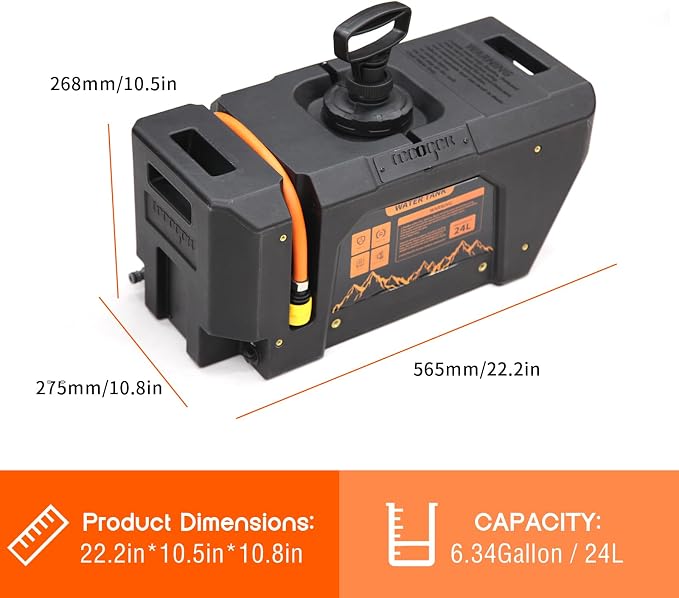 6.34Gallon/ 24L Self-Pressurized Water Tank - Image 4