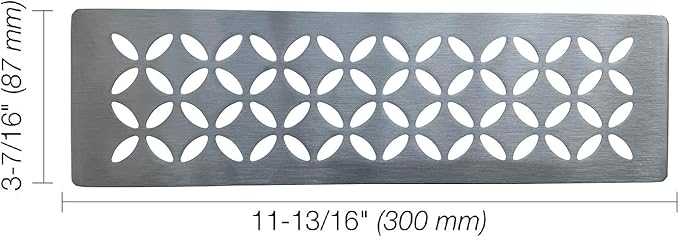 Shower Niche Shelf for Prefabricated Kerdi Board SN/-SNLT, Floral Design - Image 3