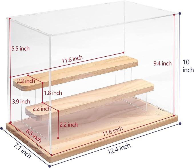 Choowin 3 Tier Clear Acrylic Display Case - Image 2