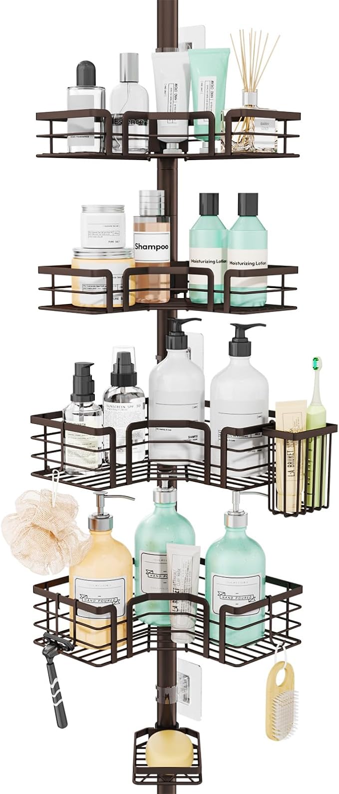 SWTYMIKI Shower Caddy Tension Pole by SwtyMiki-TidyHomeSweetLife