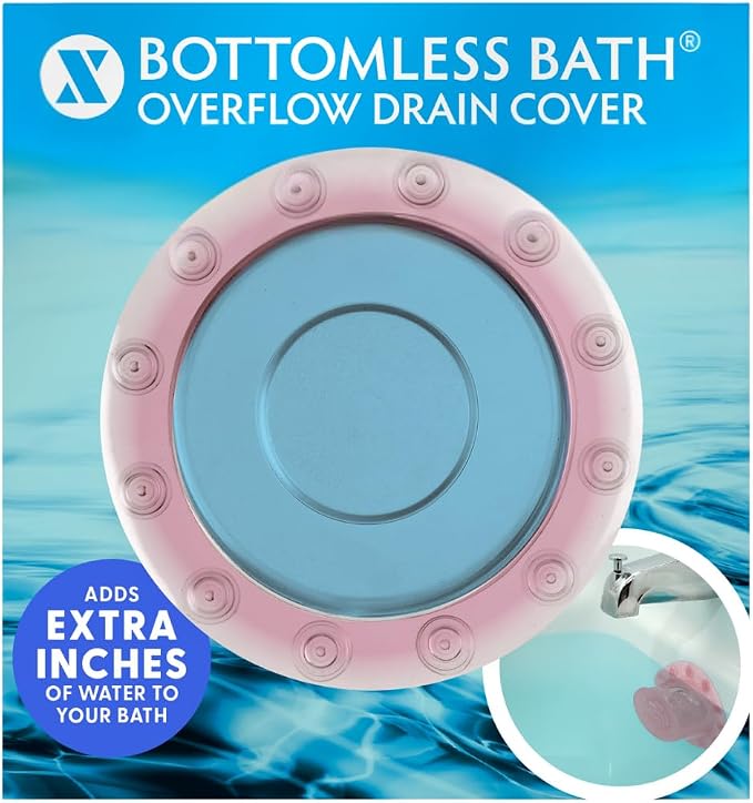 SlipX Solutions Bottomless Bath | Overflow Drain Cover by SlipXSolutions