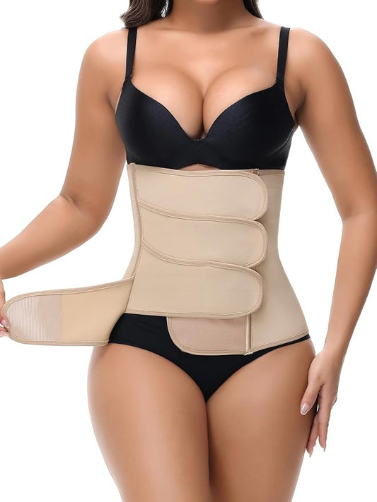 SHAPSHE Waist Trainer for Women Postpartum Recovery Wrap Waist Cincher Corset by ShapewearforWomen