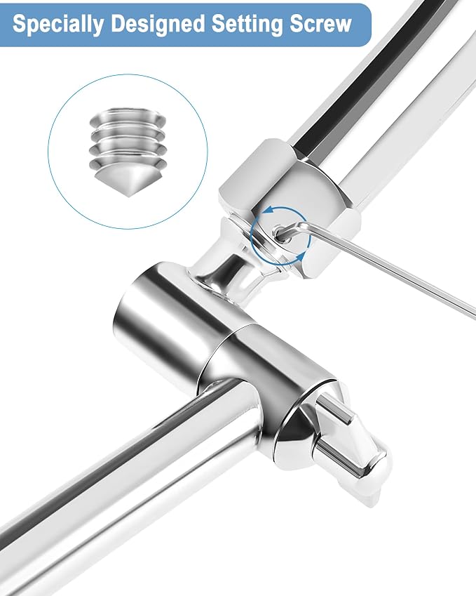 11 Inch Adjustable Shower Head Extension Arm - Image 6