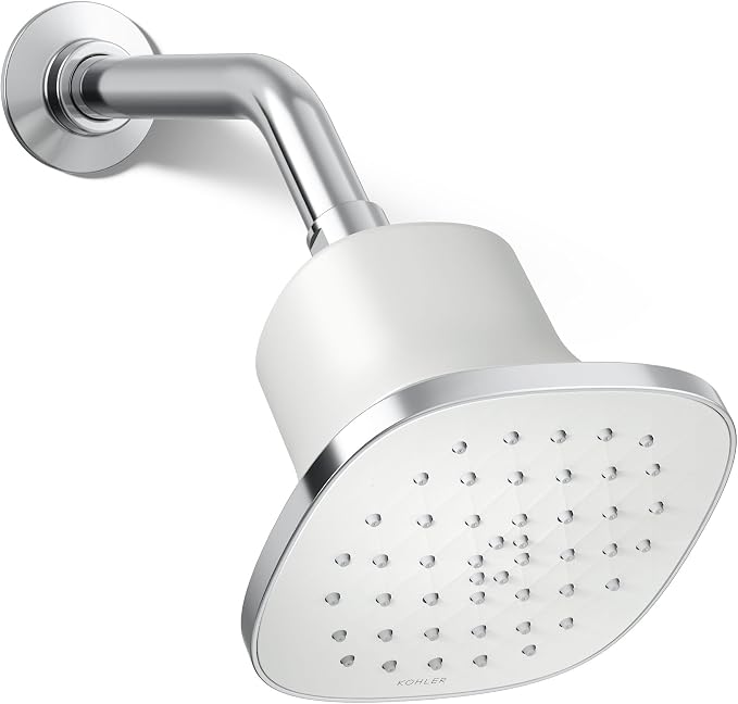 Kohler 37722-Y-CP Cinq™ Square single-function filtered showerhead, 2.5 gpm by Kohler