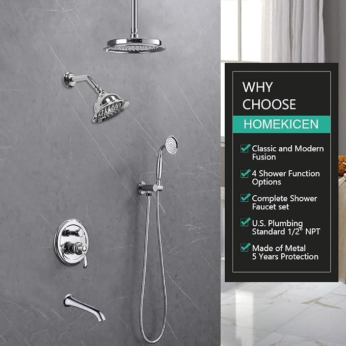 Dual Antique Shower Head System - Image 2