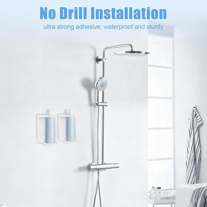 No Drill Pump Bottle Holders 2 Pack - Image 4
