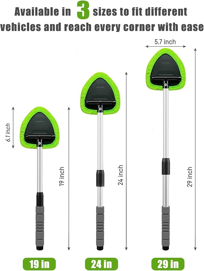 XINDELL 29-inch Windshield Cleaner Tool – Car Interior Window Cleaning Kit - Image 8
