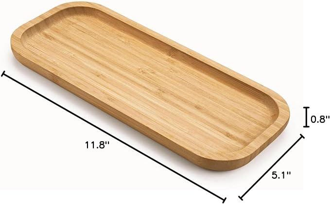 Bamboo Vanity Tray, Bathroom Counter Tray, Toilet Tank Tray, Bathroom Tray - Image 8
