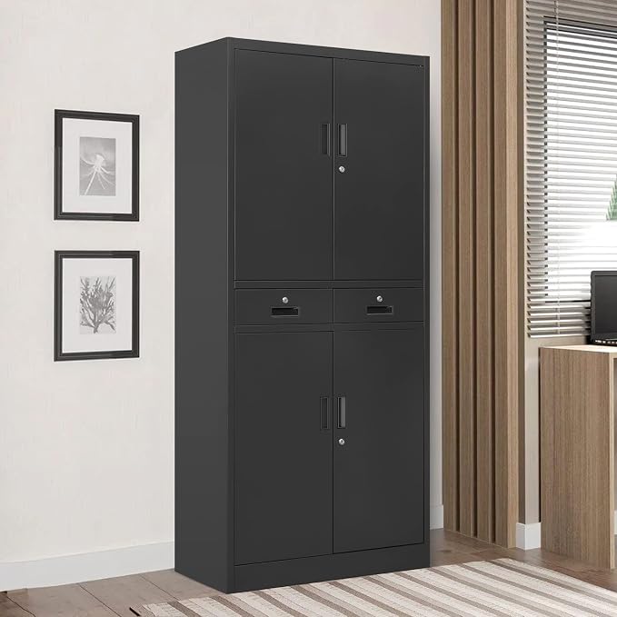 Metal Storage Cabinet, 71 Inch Tall Metal Storage Cabinet - Image 7