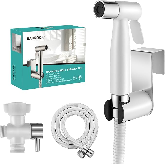 BARROCK Handheld Bidet Sprayer for Toilet, Stainless Steel Metal Made Baby by BARROCK