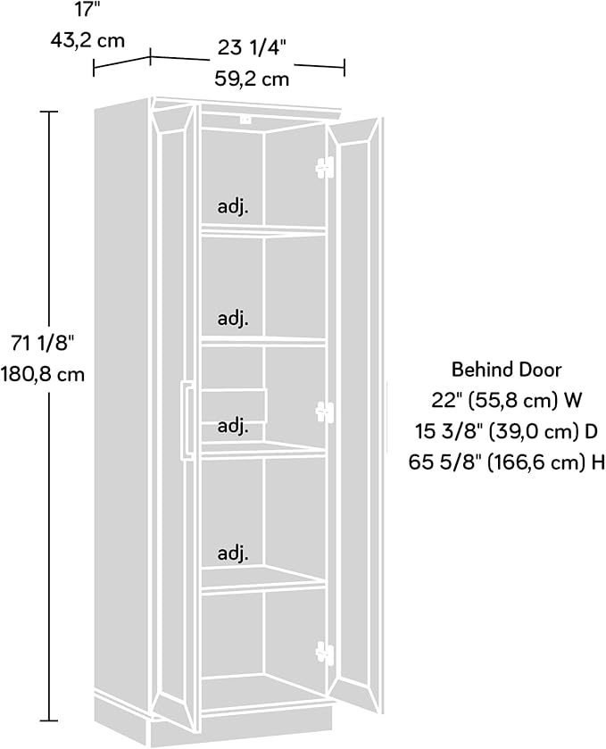 Sauder HomePlus Storage Cabinet/ Pantry cabinets, Dakota Oak finish - Image 13