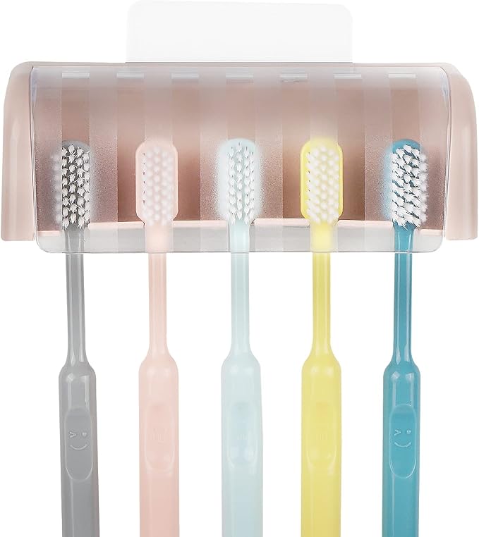 5 Slots Wall Mount Toothbrush Holder - Image 3