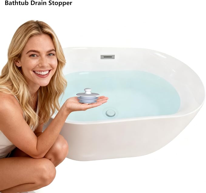 Bathtub Drain Stopper, Drain Plug, Silicone Stopper - Image 2