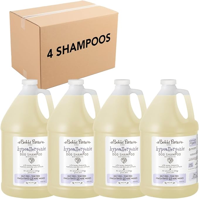 Bobbi Panter Hypoallergenic Dog Shampoo 1 Gal., Dye & Fragrance-Free, by Arkwright
