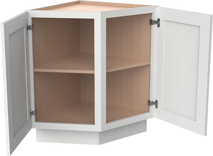 Corner Cabinet for Kitchen Bathroom, Solid Wood Frame - Image 7