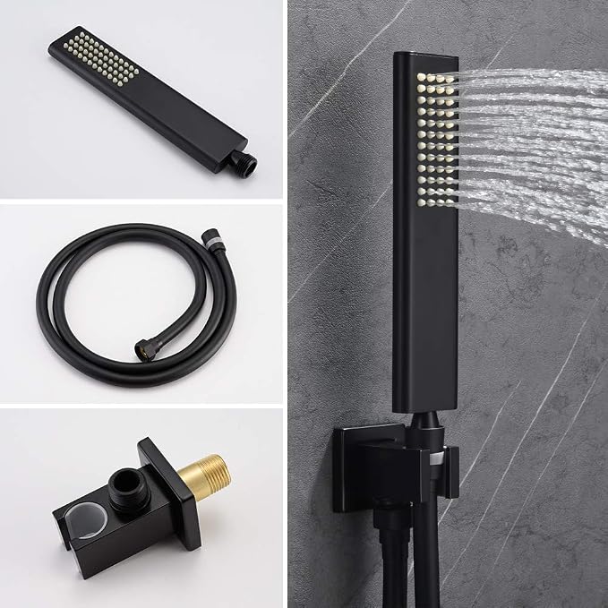 Iriber Matte Black Shower Set - Image 4