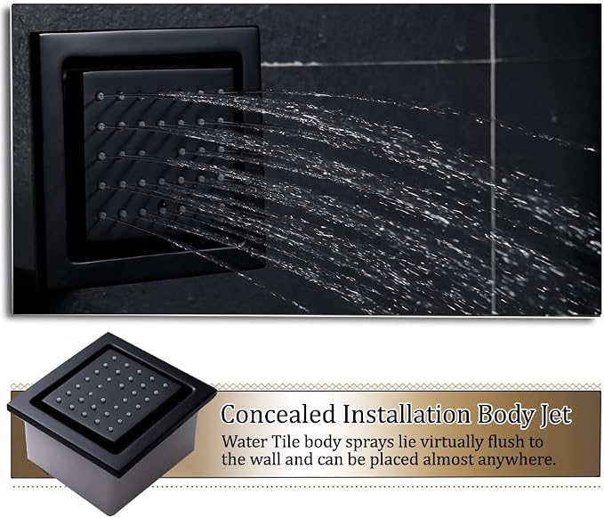 Matte Black Digital Display Shower System - Image 4