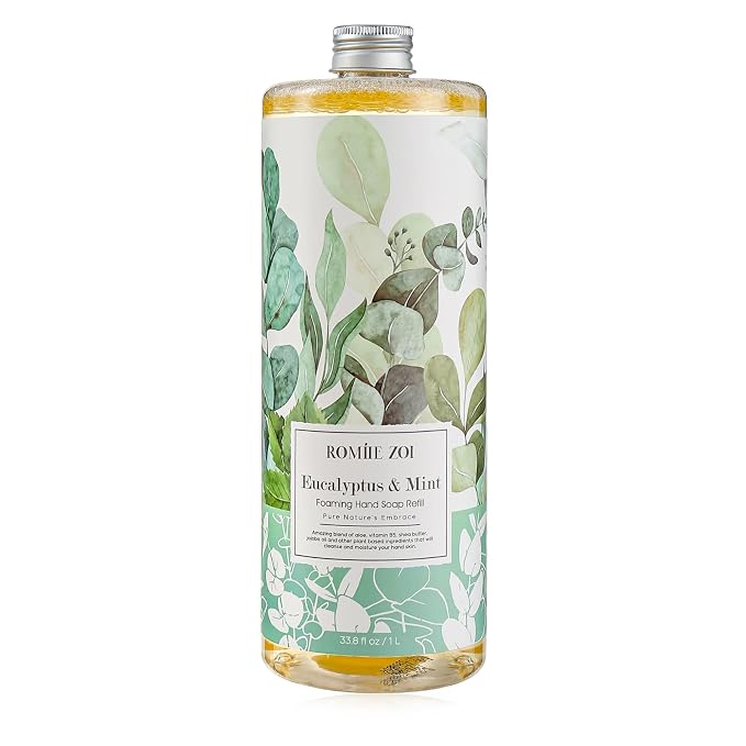 ROMIIE ZOI Foaming Hand Soap Refill, Eucalyptus & Mint, Gentle & Moisturizing by ROMIIEZOI