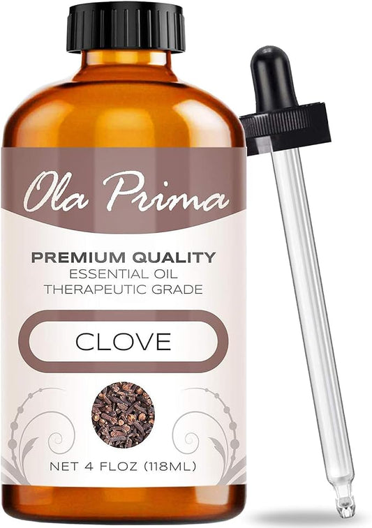 Ola Prima Oils - Clove Essential Oil 4 oz, Clove Oil by OlaPrima