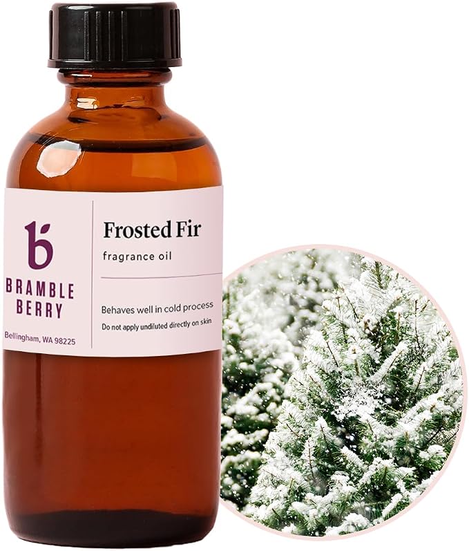 Bramble Berry Frosted Fir Fragrance Oil 2 oz | Fresh Evergreen Winter Scent by BrambleBerry